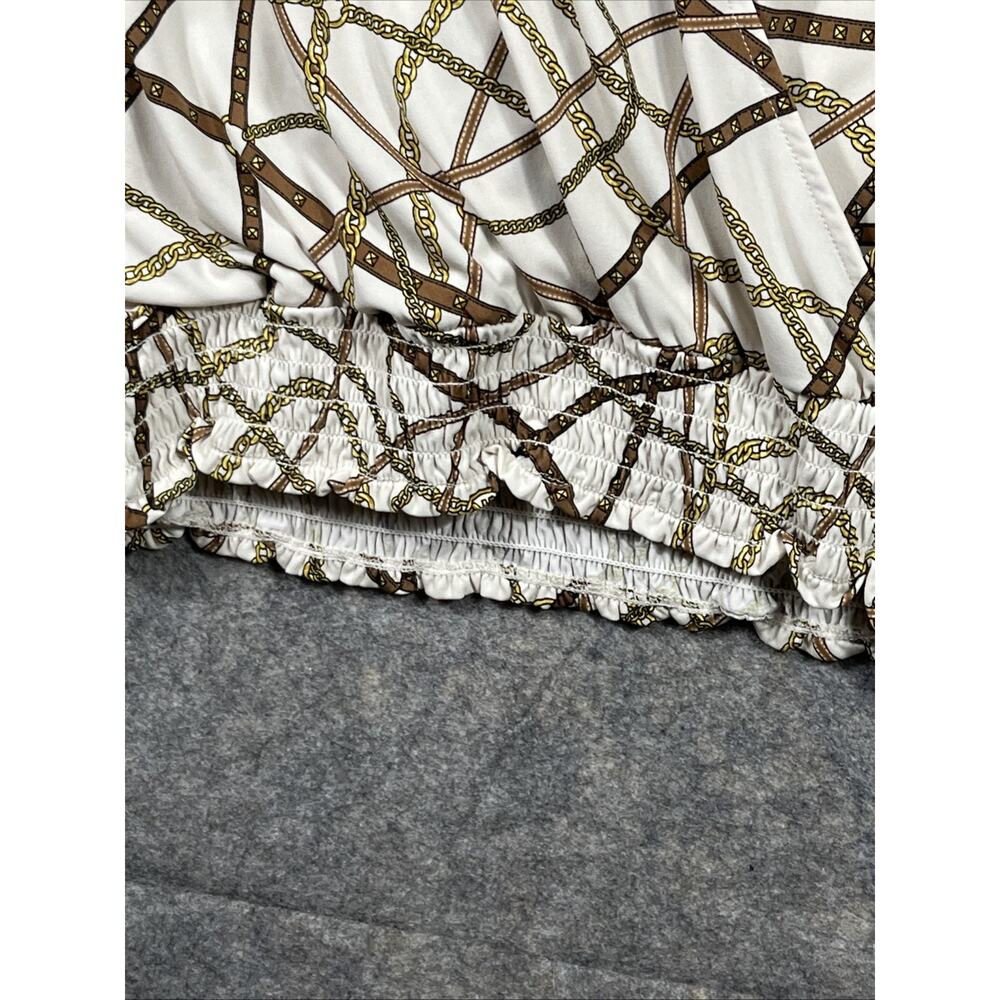 WOMEN'S MICHAEL‎ KORS ELASTIC WAIST CHAIN LINK TOP SIZE XL MSRP $88.00 - Picture 5 of 9